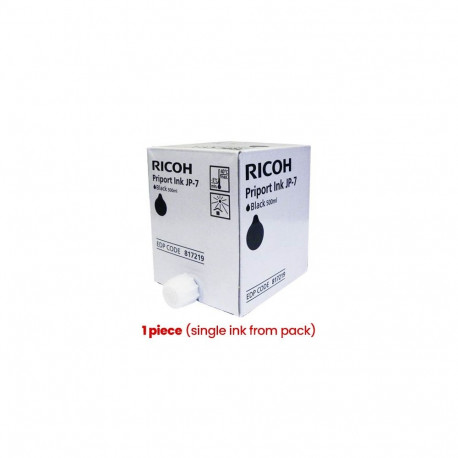 Ricoh JP-7 (817219) Ink Cartridge, Black (1 piece)