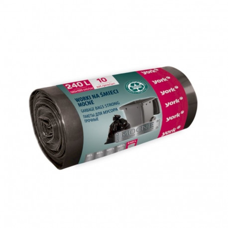 York Garbage Bags STRONG 240L–10pcs