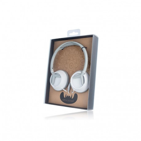 Forever CM-400 Mustache Universal Headphones with Microphone White + Bag