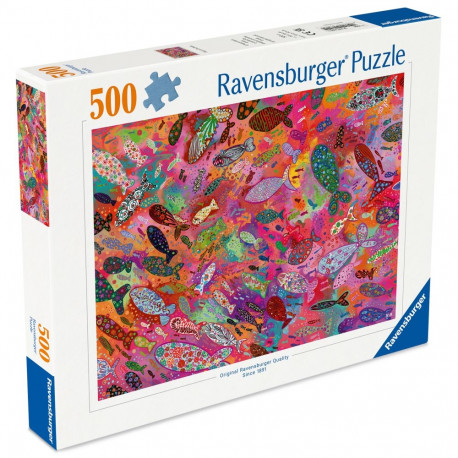 Ravensburger pusle 500 tk: kalad fuksias