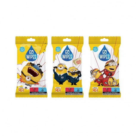 GOWIPES WET WIPES ANTIBACT MINIONS 15PCS