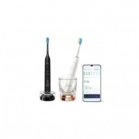 Philips elektriline hambahari Sonicare DiamondClean 9000 2tk 8710103939566, must, valge