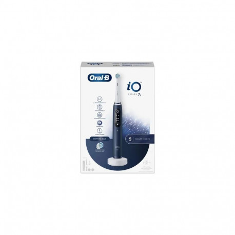 Oral-B Electric Toothbrush iO Series 7s Set with Replacement Head and Case, Sapphire Blue EU