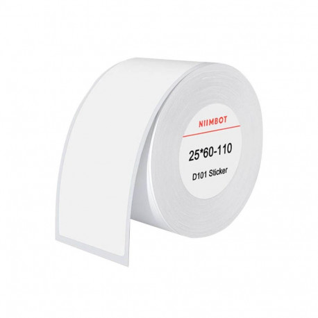 NIIMBOT Thermal labels Niimbot stickers 25x60 mm, 110 pcs (White)