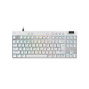 Klaviatuur Logitech Pro X TKL Rapid US, valge