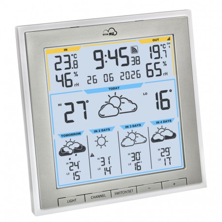 TFA TFA.me 35.8105.02 ID-08 WLAN Radio valge ilmajaam