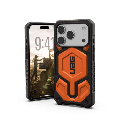Kaitseümbris Monarch Pro, Apple iPhone 17 Pro Max, oranž, MagSafe ühilduv, Urban Armor Gear (UAG)