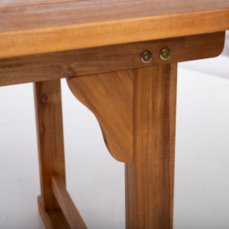 Table FABIOLA 285/225/165x100xH75cm, acacia