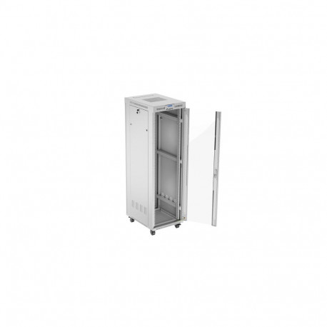 Lanberg | Rack cabinet 19" free-standing 42U/600x800 (flat pack) with glass door, LCD | FF01-6842-12