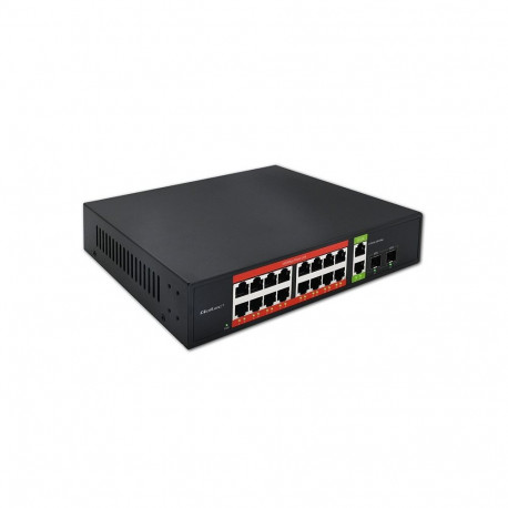 Gigabit Ethernet SWITCH PoE 16xRJ45 2xRJ45 2xSF