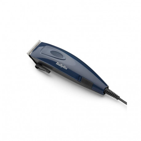 Hair Clipper - BaByliss E695E Corded Stainless Steel Blades Adjustable Length Blue
