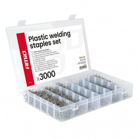 Zestaw zszywek do plastiku duży 3000szt. amio-04743