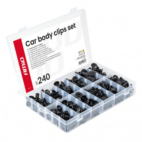 Komplekt keskmisi autoklambreid ja tüübleid 240 tk amio-04737