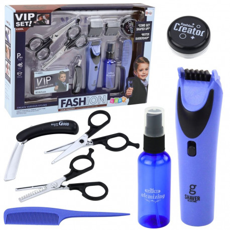 väikese juuksuri komplekt masin, käärid, tarvikud 10 tk