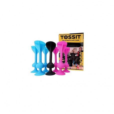 Dart mäng silikoonist iminappadega TOSSIT stardikomplekt – sinine ja roosa
