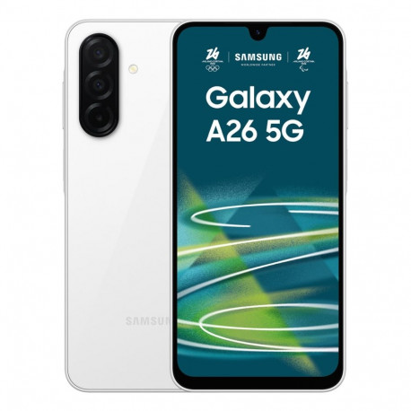 Samsung Galaxy A26 17 cm (6.7") hübriid Dual SIM Android 15 5G USB Type-C 6 GB 128 GB 5000 mAh valge