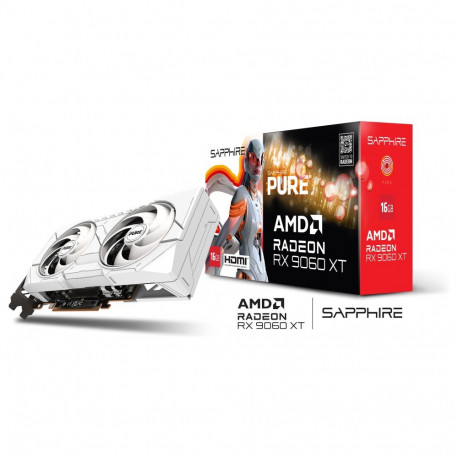"RX 9060 XT 16GB Sapphire PureRaedeon OC GDDR6 white"