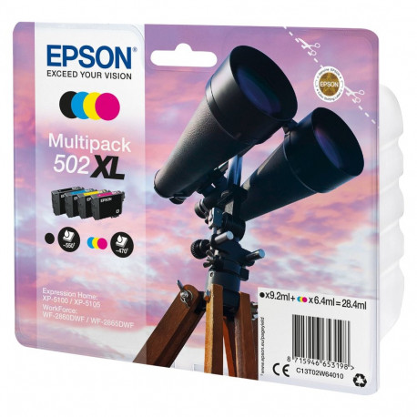 "Epson Tinte 502 C13T02W64010 4er Multipack (BKMCY) bis zu 470 Seiten"