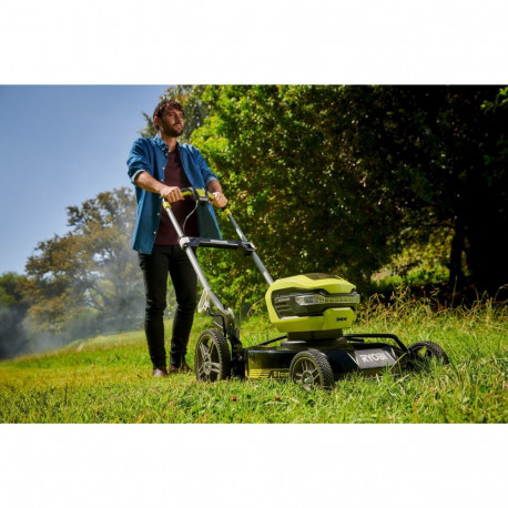 Ryobi MAX POWER cordless mulching mower RY36LMMX51A-140, 36 volts, lawn mower (green/black, Li-ion b