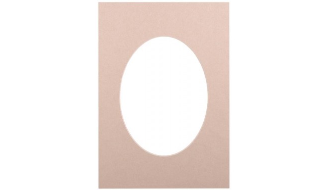 Passepartout 15x21, beige oval