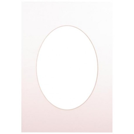 Paspartuu 21x29,7, pehme valge ovaal