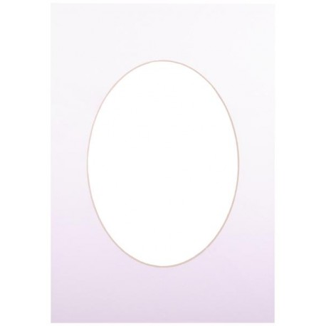 Paspartuu 21x29,7, ultra valge ovaal