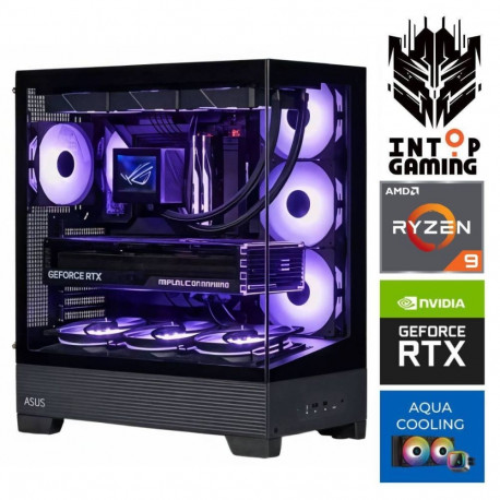 INTOP AQUA Ryzen 9 9900x 64GB DDR5 1TB SSD M.2 NVME+2TB RTX5070Ti 16GB
 no-OS