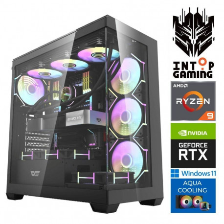 INTOP AQUA Ryzen 9 9900x 64GB DDR5 1TB SSD M.2 NVME RTX5070Ti 16GB
 WIN11