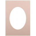 Passepartout 30×40, beige oval