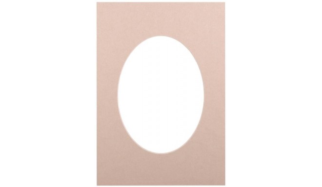 Passepartout 30x40, beige oval