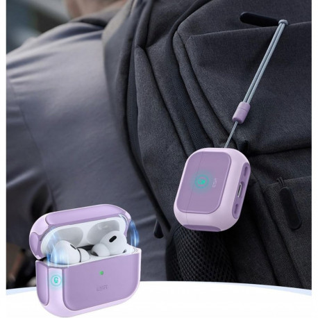 Airpods Pro 3 laadimiskarbiümbris ESR Orbit Halolock Magsafe Lavender