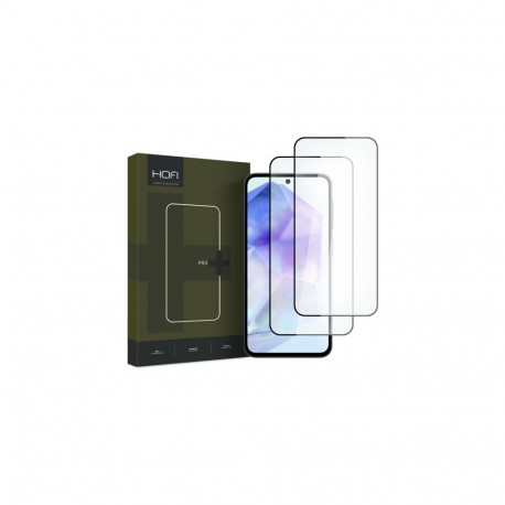 Kaitseklaas Hofi Galaxy A35/A55 Pro+, must 2tk