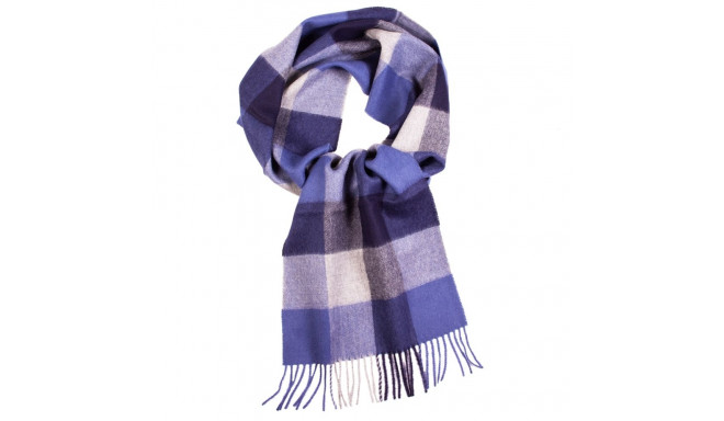 SOKISAHTEL Alpakavillane sinine ruuduline sall 425