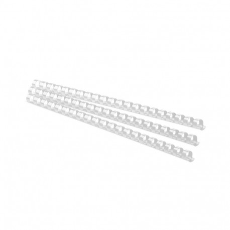Köitespiraal 14mm (kuni 125 lehte) plast valge 100tk