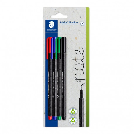 Tindipliiats STAEDTLER Triplus 334 0,3mm 4 värvi komplekt