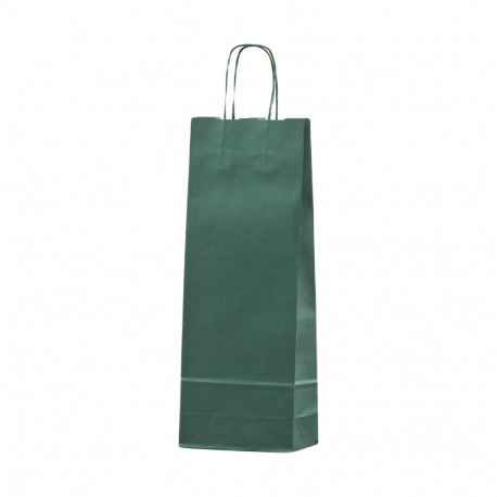 Gift bag for bottle green