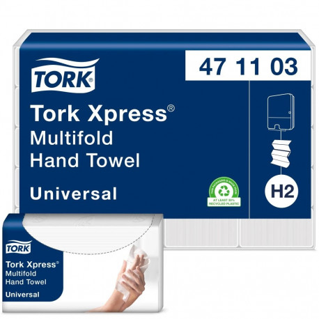 Lehträtik 2-kihiline TORK Xpress Z-fold H2 Universal 23,4x21,3cm 190 lehte pealt avatavas kilepakend