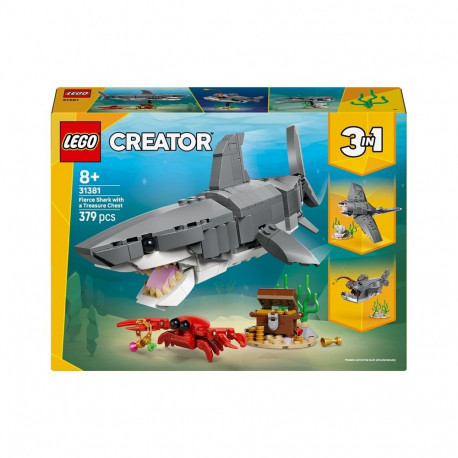 CONSTR LEGO FIERCE SHARK TRSR CHST31381