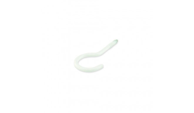 BENDED HOOK 50X3,3X18X13 WHITE/ 4PCS