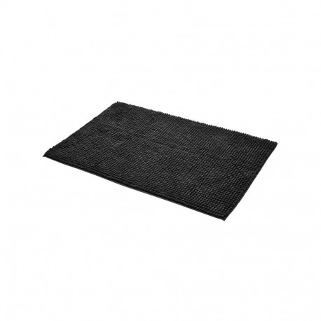 CHENILLE BATH MAT BLACK 60X40 HCO-0588C