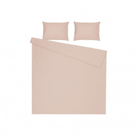 voodipesukomplekt ühtlane tume ecru satiin 200x220