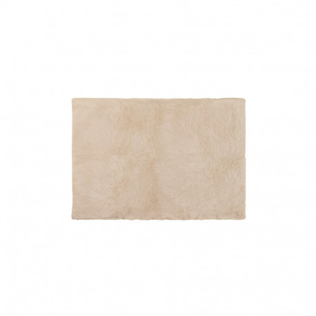 FAKE RABBIT FUR120X170CM RECTANGLE BEIGE