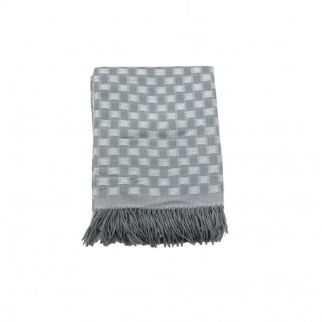 PLAID BLANKET CHECKERS 130X160 GREY