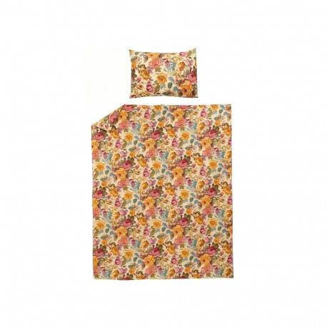 BED COV SET Flowers KSL COTTON 140x200CM