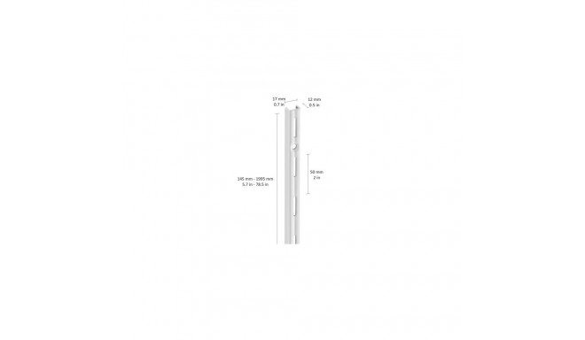 WALL UPRIGHT. SINGLE SLOT 1.995 mm must