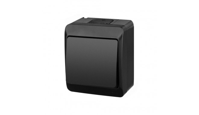 kahesuunaline lüliti Hermes must IP44 0331-09