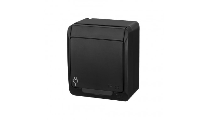 SOCKET HERMES BLACK IP44 0324-09