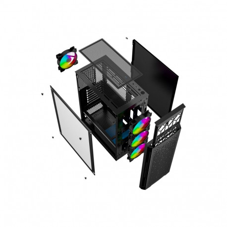 GEMBIRD gaming ARGB arvutikorpus Fornax 400X must