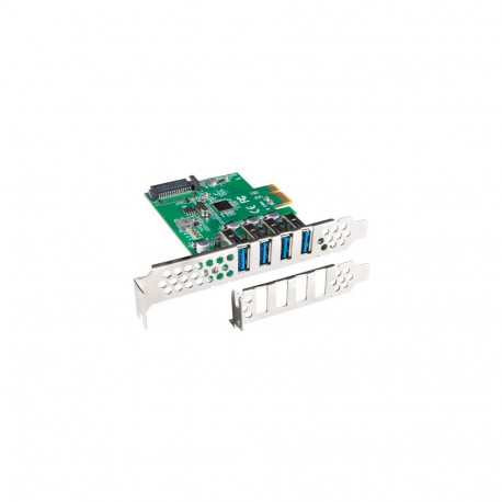 Lanberg PCI Express X1 kaart 4x USB-A 3.1 Gen1, madalprofiilne