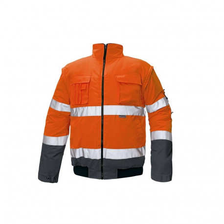 Cerva Clovelly Hi-Vis talvejope oranz/navy M